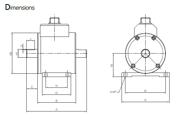 Датчик крутящего момента SETech YDSA 2~1000kgf.cm Точность : 0.2%